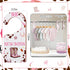 Closet 8PCS, Baby Dividers Western Cowgirl/Wild West Rodeo Themed Wooden Double-Sided Clothes Size Hanger Organizer