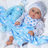 BABESIDE 8 Pcs Reborn Baby Doll Accessories with Bassinet - Outfit Accessories for 17-22 Inch Reborn Doll