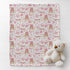 Cstdyfrv Cozy Country 60x80in Western Cowgirl Boots Baby Blankets for Boys Girls Vintage Cowgirl Boots Pink Bows Soft