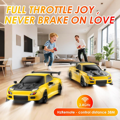 ReinbowRiff 1:14 4WD 2.4GHz 28km/h RC Drift Car, Drift Remote Control Car Drift RC Car, LED Lights,Racing and Drift