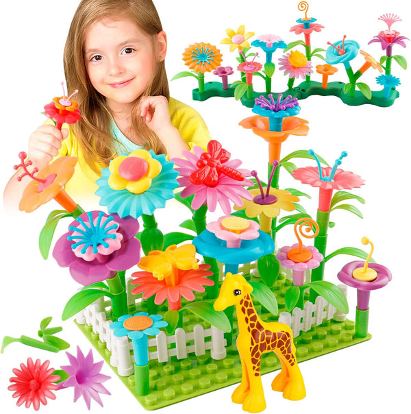 Flower Garden Building Toys for Toddler Girls - Stem Toys for 3