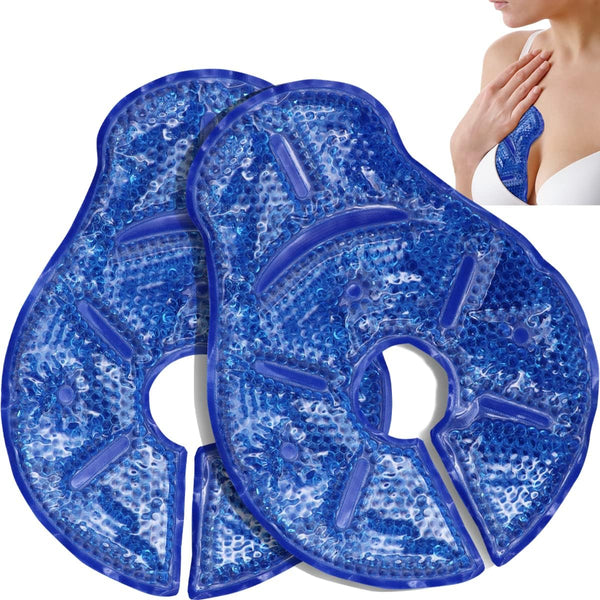 Hot Cold Breast Therapy Pads, Breast Ice Pack, Cooling Gel Pads, Breastfeeding Essentials and Postpartum Recovery |