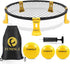 Funeslaball Roundnet Game Set with 3 Balls Kit and Carrying Bag, Beach Lawn Ball Game for Adults and Family, Indoor
