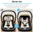 Baby Travel Pillow, Adjustable Head Neck Pillow for Infant Car Seat, Stroller Headrest Pillow for Infants, Banana