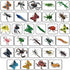 30 Pack Bug Toys, Fake Plastic Bugs and Insects for Kids, Halloween Birthday Party Favors, Goodie Bag Fillers