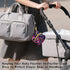YETTASBIN Mardi Gras Portable Pacifier Holder Case with Metal Hook Buckle & Zipper for Diaper Bag and Stroller