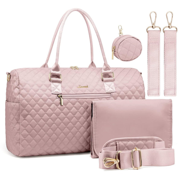 LOVEVOOK Diaper Bag Tote with Pacifier Case and Changing Pad, Large Capacity