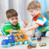 9 Pack Cars Toys for Toddlers 2-5 Years, Big Transport Truck with 8 Small Pull Back Trucks, Carrier Truck with Sound