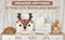100% Cute Deer Cotton Rope Baby Laundry Basket for Boys & Girls, Woodland Nursery Decor, Nursery Storage Basket