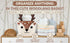 100% Cute Deer Cotton Rope Baby Laundry Basket for Boys & Girls, Woodland Nursery Decor, Nursery Storage Basket