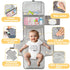 JWEX Baby Shower Gifts - Baby Gift Basket Baby Wrist Rattle Socks Portable Diaper Changing Pad Baby Essentials - Gender