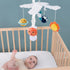 12 The Peanutshell Crib Mobile for Boys or Girls - White and Dark Blue Musical Baby Crib Mobile with Lullabies, Planets