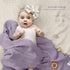 Muslin Swaddle Blanket Baby, Soft Cotton Swaddling Blanket, Neutral 2 Pack, Receiving Blanket, Purple