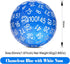 D100 Dice Glitter Blue DNDND 100 Sided Die with Translucent Pouch for Dungeons and Dragons (Chameleon Blue with White