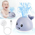 2024 Upgraded Baby Whale Bath Toy, Light Up Bath Fountain for Toddlers 1-3, IPX8 Waterproof Sprinkler