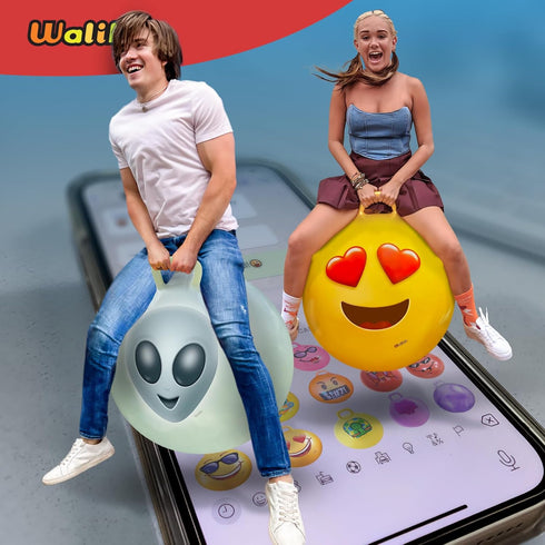 29" WALIKI Hop Ball for Adults | Glow in The Dark Alien Hopping Ball | Sit and Bounce Ball | Great for Team Building