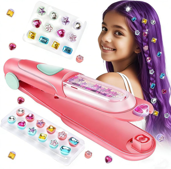 AICase Hair Gem Stamper Kit,Kpop Bling Hair Jewels for Girls Toys or