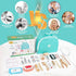 Set, 25Pcs 3-8 Doctor Kit for Kids, Dentist Pretend Play Educational Doctor Toy Wooden Medical Kit with Stethoscope