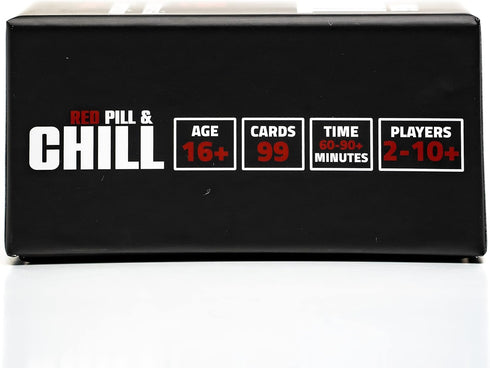 Red Pill & Chill: Card Game - 99 Conversation Starter Questions for Deeper Connection with Partner or Friends