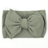 KIDOCHEESE Oversized Baby Headbands with Bows, Elastic Nylon Hairbands for Newborns, Infants, Toddlers & Kids