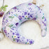 Floral Nursing Pillow Cover, Soft Breastfeeding Pillow Cover Purple, Removable Nursing Covers for Breastfeeding