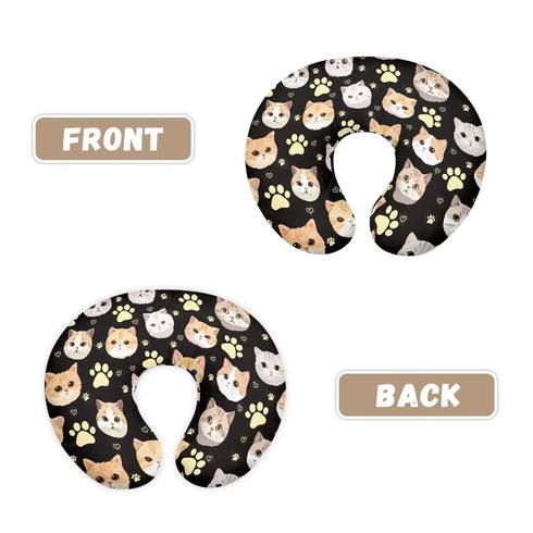 Kathyboom Cute Cat Nursing Pillow Cover, Comfortable and Breathable Breastfeeding Pillows for Maternity Mom, Removable