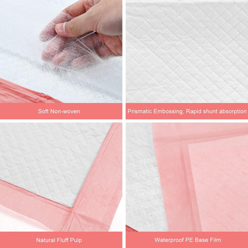 Rocinha 24 Inches 17 Inches Disposable Changing Pads for Baby x Disposable Underpads Waterproof Diaper Changing Pad