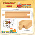 24 6 Inch Set Mototo PCS Wooden Train Track Straight Pieces Wooden Train Track Accessories Wood Railroad Expansion