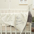 Luxuriously Soft Luxury Cuddle Minky Baby Blanket Super Soft Double Layer Embroidered Faux Fur Nursery Bed Blanket