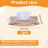 JIYIN 2 Pack Baby Wipe Container with Hook, Portable Refillable Wipe Holder Floral Pattern Reusable Travel Baby Wipes