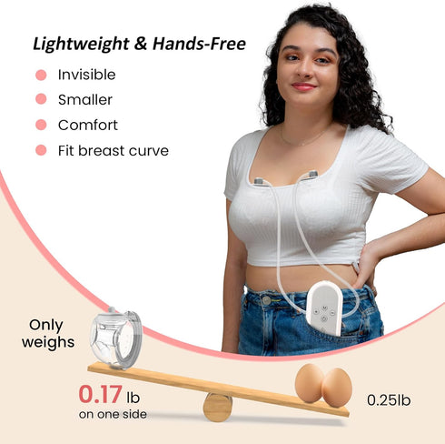 ABP-1308 3 9 (27mm 21/24mm Wearable Breast Pump | SPA-Level Comfort Modes & Levels Wearable Breastfeeding Pump
