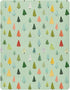 Pfrewn Christmas Crib Sheets for Boys Girls Woodland Forest Cute Trees Fitted