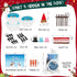 Hophine 3Pack Build a Snowman Kit, Molding Clay Snowman Kit, Christmas DIY Crafts for Kids, Perfect for Winter Holiday