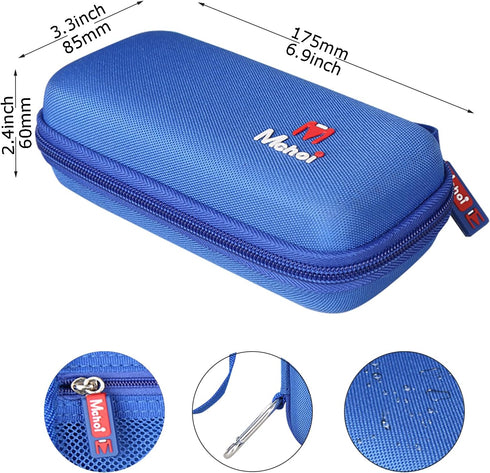 Mchoi Hard Case for Beijue 16 Bit Handheld Games, Waterproof Shockproof Protective Case Only, Blue