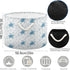 visesunny Collapsible Large Capacity Basket - Turtle Sea Star Shell Storage Hamper with Durable Cotton Handles