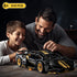 Sport Car Building Block Sets for Adults, 1:14 Race Car with LED Collectible Model Scale Engineering Toys Birthday