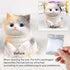 Big Hand Painted Cat Squishy ToysLarge Cute Ultra Soft Kitty Squeeze Fidget Toys for Stress Relief ,Kawaii Squishies