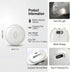 WHYLHJ Trimmer Electric Nail File & for Seniors & Babies Rechargeable Quiet LED Light Built-in Storage Multiple Speeds
