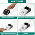 Honoson Accessories(6 Blackjack Shoe and Discard Tray Clear Acrylic Blackjack Dealing Shoe Card Dispenser for Playing