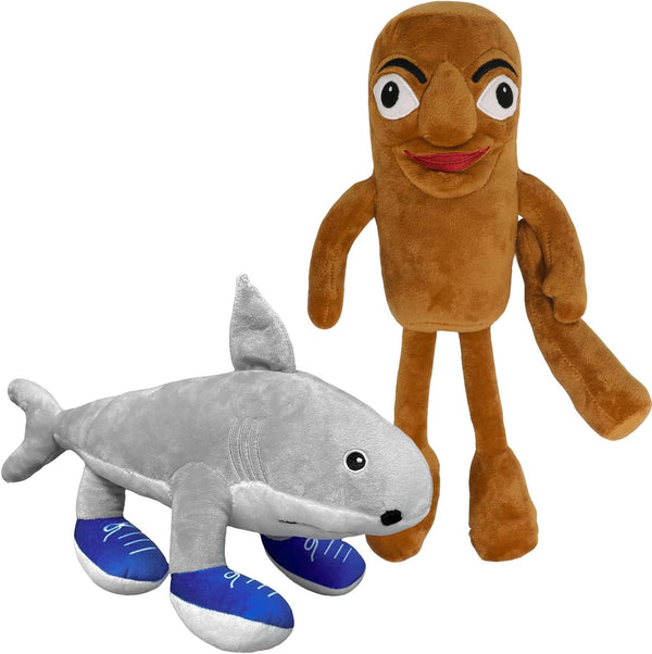 RHMKTC 2Pcs Italian Brainrot Plush Toy 14 Inches Tung Tung Tung Sahur and