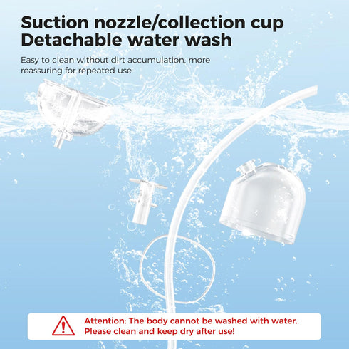 Werusto 9 3 Nozzles Nasal Aspirator for Baby, Baby Nose Sucker with Suction Levels, Electric Nose Suction for Baby
