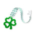 Clover Child Irish Baby Teething Toy - Shamrock Clover Teether & Pacifier Clip, Multi Textured, BPA Free