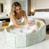 Generic Bathtub,75x45cm Portable Folding Kid Portable Anti-Slip Bathing,Folding Bathtub with Drain Plug | for Home