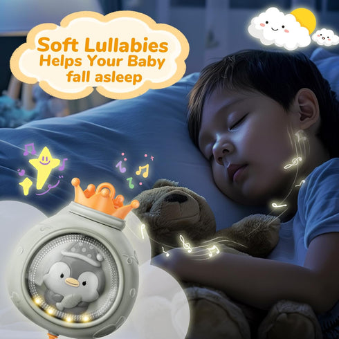 Generic Pack Crib Mobile with Music and Lights, Mobiles for Cribs, Baby Nursery Space Portable Infant Arm Hanger