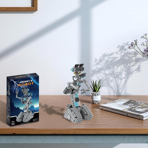 Johnny 5 Robot Building Toys - Movie Short Open Circuit Figures - Building Kit for Adults and Children (368 PCS)