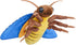 Death's-Head Hawkmoth Plush Toy, Giant Blue Death Hawk Moth Stuffed Animal 26in, Unique Plush Gift Collection
