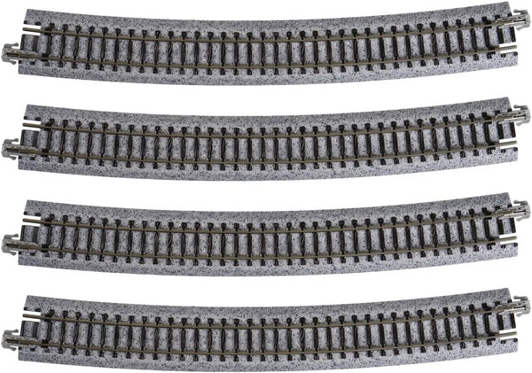 Kato USA Model Train Products Unitrack, 718mm (28 1/4") Radius 15-Degree Curve Track