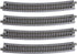 Kato USA Model Train Products Unitrack, 718mm (28 1/4") Radius 15-Degree Curve Track