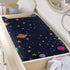 Kathyboom Planets Stars Changing Pad Covers, Breathable Baby Diaper Change Table Covers, Ultra Soft Contoured Pad