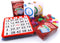 GSE Complete Bingo Game Set - 50 Bingo Cards, 500 Colorful Chips & Calling Cards for Parties and Game Night
